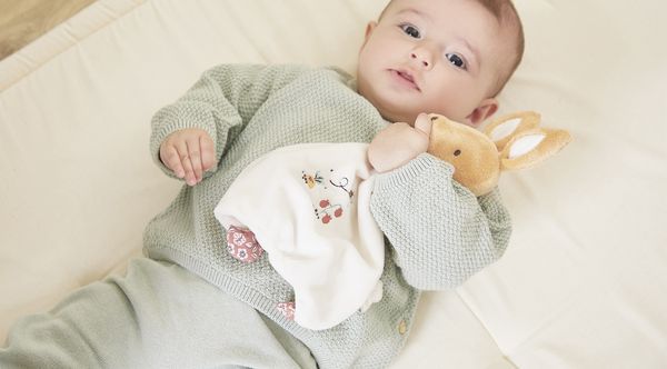 Doudou plat tout doux pour cadeau de naissance bébé